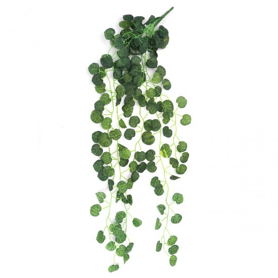 Green Leaf Artificial Rattan Simulation Plants Home Wall Decorations