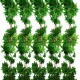 Green/Red Maple Leaf Artificial Vine Garland Foliage Plant Wedding Party Decor Green/Red Maple Leaf Artificial Vine Garland Foliage Plant Wedding Party Decor