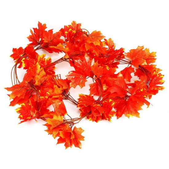 Green/Red Maple Leaf Artificial Vine Garland Foliage Plant Wedding Party Decor Green/Red Maple Leaf Artificial Vine Garland Foliage Plant Wedding Party Decor