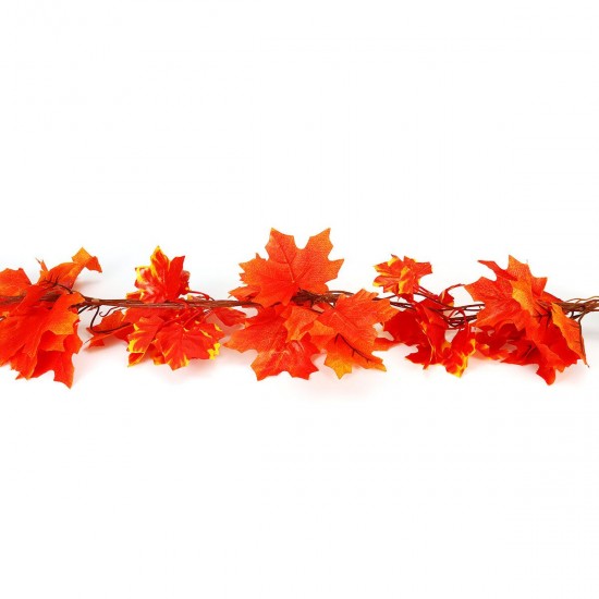 Green/Red Maple Leaf Artificial Vine Garland Foliage Plant Wedding Party Decor Green/Red Maple Leaf Artificial Vine Garland Foliage Plant Wedding Party Decor