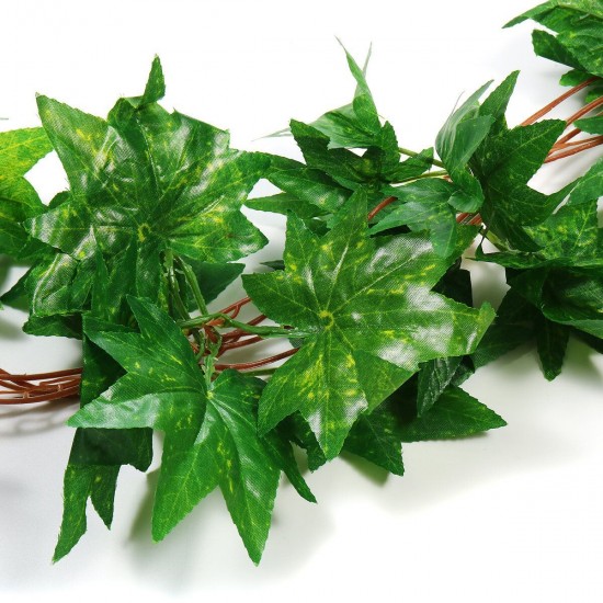 Green/Red Maple Leaf Artificial Vine Garland Foliage Plant Wedding Party Decor Green/Red Maple Leaf Artificial Vine Garland Foliage Plant Wedding Party Decor