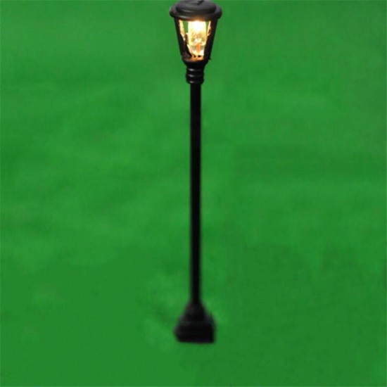 HO OO Scale 5Pcs 6V DIY Model LED Garden Light Street Lampost For Architecture Street Construction Sand Table Material
