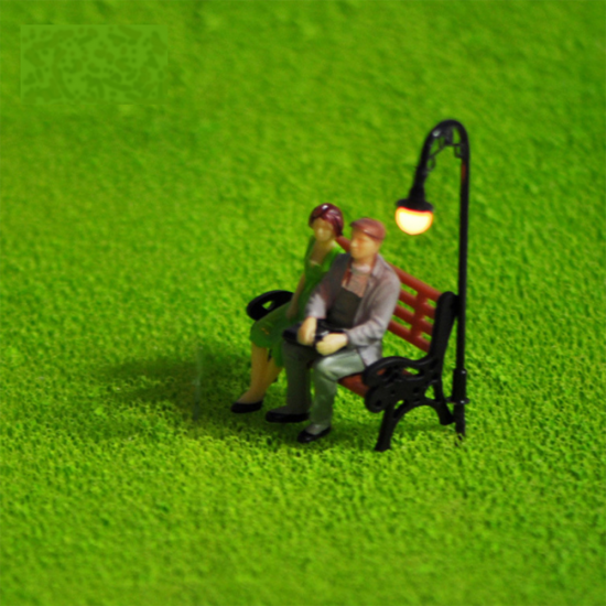 HO OO Scale 5Pcs Mini Street Light Lamp Resin Craft Antique Imitation Fairy Garden Home Miniature DIY Micro Landscape