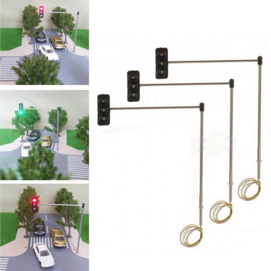 HO OO Scale Traffic Light Signal Model Train Architecture Crossing Walk Street Block Signals HO OO Scale Traffic Light Signal Model Train Architecture Crossing Walk Street Block Signals