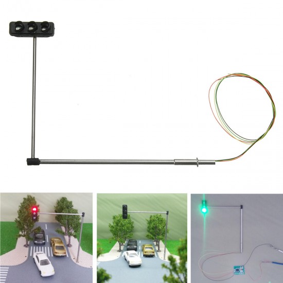 HO OO Scale Traffic Light Signal Model Train Architecture Crossing Walk Street Block Signals