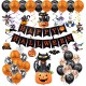 Halloween Balloon Set Letter Flag Banner Ballnoon Decoration