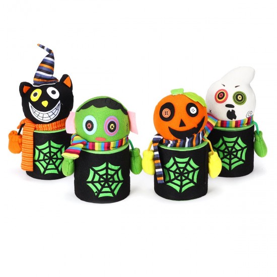 Halloween Candy Box Doll Pumpkin Ghost Sugar Cookie Trick Storage Case Decor Halloween Candy Box Doll Pumpkin Ghost Sugar Cookie Trick Storage Case Decor