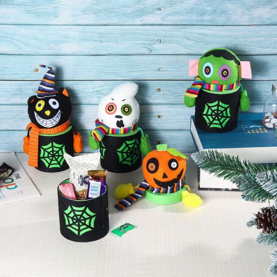 Halloween Candy Box Doll Pumpkin Ghost Sugar Cookie Trick Storage Case Decor Halloween Candy Box Doll Pumpkin Ghost Sugar Cookie Trick Storage Case Decor