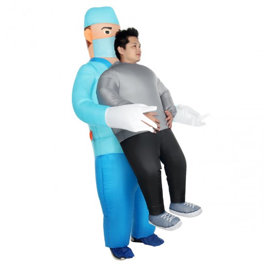Halloween Doctor Holding People Inflatable Clothing Stage Performance Inflatable Clothing Devil Funny Walking Prop Clothing