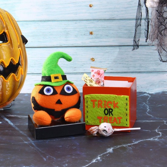 Halloween Doll Candy Box Pumpkin Ghost Sugar Cookie Case Child Kids Sweet Gift