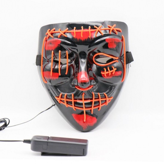 Halloween LED Multicolor Luminous Mask Light Up The Purge Movie Costume Party Mask Halloween LED Multicolor Luminous Mask Light Up The Purge Movie Costume Party Mask