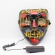 Halloween LED Multicolor Luminous Mask Light Up The Purge Movie Costume Party Mask