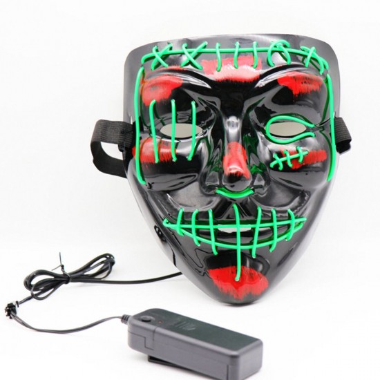 Halloween LED Multicolor Luminous Mask Light Up The Purge Movie Costume Party Mask Halloween LED Multicolor Luminous Mask Light Up The Purge Movie Costume Party Mask