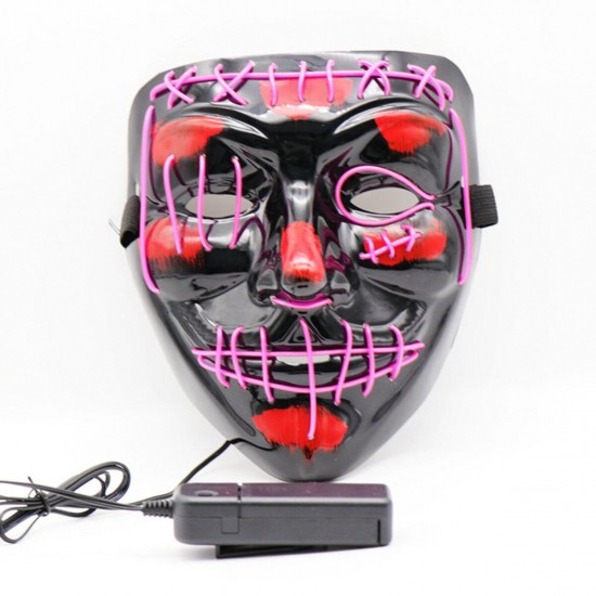 Halloween LED Multicolor Luminous Mask Light Up The Purge Movie Costume Party Mask Halloween LED Multicolor Luminous Mask Light Up The Purge Movie Costume Party Mask