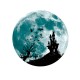 Halloween Moon Bat Glow In Dark Wall Sticker Luminous Removable Party Room Decorations Halloween Moon Bat Glow In Dark Wall Sticker Luminous Removable Party Room Decorations