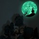 Halloween Moon Bat Glow In Dark Wall Sticker Luminous Removable Party Room Decorations Halloween Moon Bat Glow In Dark Wall Sticker Luminous Removable Party Room Decorations