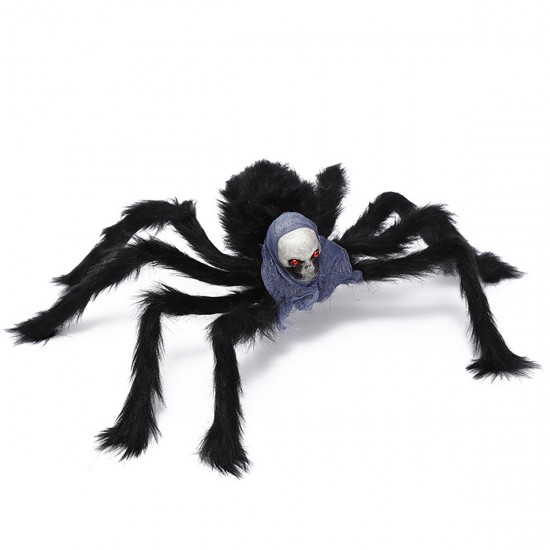 Halloween Party Large Spider Decoration Jumbo Horror Skeleton Spider Prank Prop Indoor Outdoor Yard