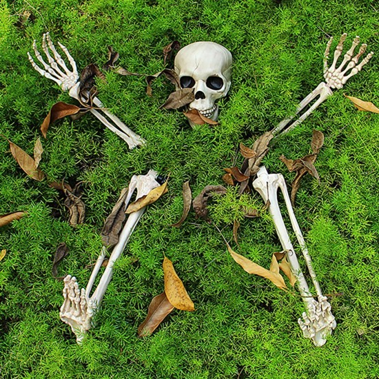Halloween Scary Horror Skeleton Decorations Head Bones Skull Hand Outdoor Prop Party Halloween Scary Horror Skeleton Decorations Head Bones Skull Hand Outdoor Prop Party