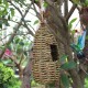 Hand-Woven Pet Bird Nest Hut Cage Feeder Parrot Parakeet Toy House Natural Outdoor Hand-Woven Pet Bird Nest Hut Cage Feeder Parrot Parakeet Toy House Natural Outdoor