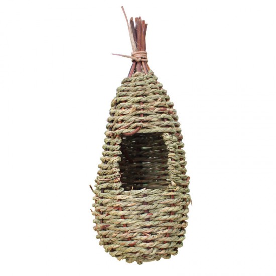 Hand-Woven Pet Bird Nest Hut Cage Feeder Parrot Parakeet Toy House Natural Outdoor Hand-Woven Pet Bird Nest Hut Cage Feeder Parrot Parakeet Toy House Natural Outdoor