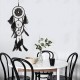 Handmade Dream Catcher Black Feather Wood Beads Balcony Room Wall Hanging Decorations