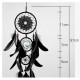 Handmade Dream Catcher Black Feather Wood Beads Balcony Room Wall Hanging Decorations Handmade Dream Catcher Black Feather Wood Beads Balcony Room Wall Hanging Decorations