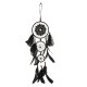 Handmade Dream Catcher Black Feather Wood Beads Balcony Room Wall Hanging Decorations