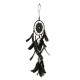 Handmade Dream Catcher Black Feather Wood Beads Balcony Room Wall Hanging Decorations