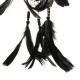 Handmade Dream Catcher Black Feather Wood Beads Balcony Room Wall Hanging Decorations Handmade Dream Catcher Black Feather Wood Beads Balcony Room Wall Hanging Decorations
