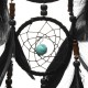 Handmade Dream Catcher Black Feather Wood Beads Balcony Room Wall Hanging Decorations