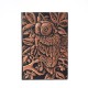 Handmade Vintage 3D Embossed Owl Travel Diary Notebook Journal Leather Notepad