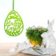 Hanging Ornament Easter Eggs Bunny Pendant Egg Shape Gifts Wall Door Decorations