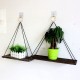 Hanging Shelf Storage Holder Plant Rack Wooden Bedroom Wall Mounted Organizer Hanging Shelf Storage Holder Plant Rack Wooden Bedroom Wall Mounted Organizer