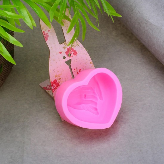 Heart Wedding Silicone Soap Bar Mold Candle Mold DIY Craft Plaster Resin Mould Heart Wedding Silicone Soap Bar Mold Candle Mold DIY Craft Plaster Resin Mould