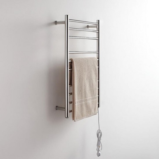 Heated Towel Warmer Holder Stainless Steel Wall Mounted Electric Heated Towel Rail Bathroom Towel Rack Dryer