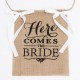 Here Comes the Bride Wedding Banner Party Burlap Bunting Garland Photo Booth Decorations Here Comes the Bride Wedding Banner Party Burlap Bunting Garland Photo Booth Decorations