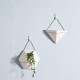 Hexagon Wall Fence Art Hanging Green Plant Flower Pot Ceramic Planter Holder Hexagon Wall Fence Art Hanging Green Plant Flower Pot Ceramic Planter Holder