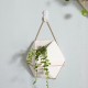 Hexagon Wall Fence Art Hanging Green Plant Flower Pot Ceramic Planter Holder