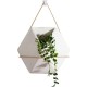Hexagon Wall Fence Art Hanging Green Plant Flower Pot Ceramic Planter Holder Hexagon Wall Fence Art Hanging Green Plant Flower Pot Ceramic Planter Holder