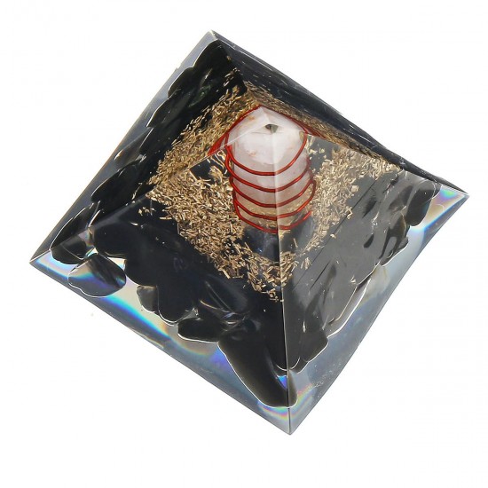 Himalayas Stone Pyramid Energy Generator Tower Home Ornament Decorations Reiki Healing Crystal