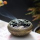 Hollow Out Incense Coil Burner Alloy Holder Elegant Tibet Yoga Meditation Home Temple Decor