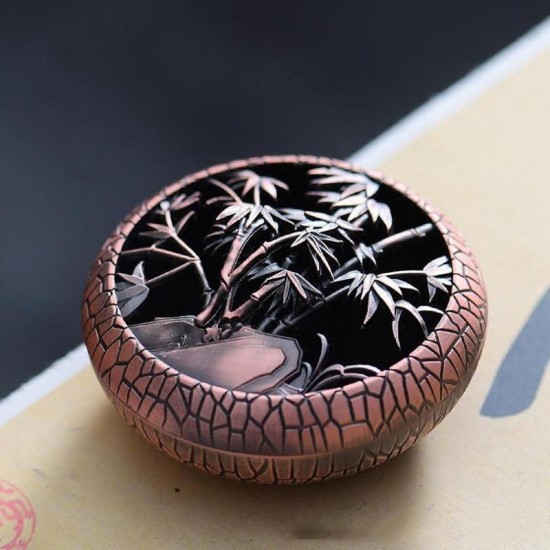 Hollow Out Incense Coil Burner Alloy Holder Elegant Tibet Yoga Meditation Home Temple Decor