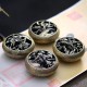 Hollow Out Incense Coil Burner Alloy Holder Elegant Tibet Yoga Meditation Home Temple Decor