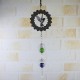 Home Wind Chime Hanging Ornament Spinner Spiral Rotating Crystal Ball Yard Decor