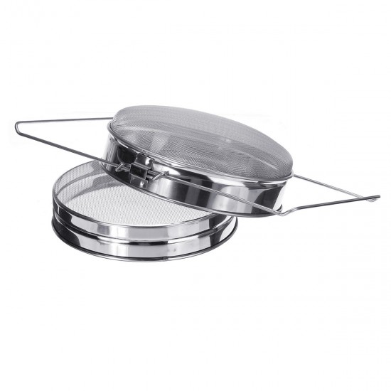 Honey Strainer Extractor Filter Stainless Steel Mesh Double-layer Sieve Honey Strainer Extractor Filter Stainless Steel Mesh Double-layer Sieve