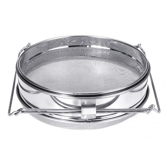 Honey Strainer Extractor Filter Stainless Steel Mesh Double-layer Sieve Honey Strainer Extractor Filter Stainless Steel Mesh Double-layer Sieve