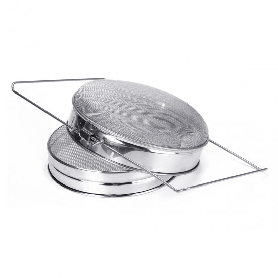 Honey Strainer Extractor Filter Stainless Steel Mesh Double-layer Sieve