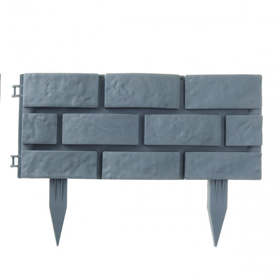 Imitation Grey Brick Courtyard Fence Garden Lawn Edging Plant Border Stone Fence Decorations