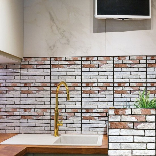 Imitation Marbling PVC Wall Tile Stickers Kitchen Bathroom Inlay Self-adhesive Imitation Marbling PVC Wall Tile Stickers Kitchen Bathroom Inlay Self-adhesive