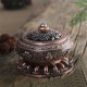 Incense Coil Burner Tibet Lotus Copper Alloy Holder Gift Craft Yoga Room Home Decor Buddhist Censer Incense Coil Burner Tibet Lotus Copper Alloy Holder Gift Craft Yoga Room Home Decor Buddhist Censer